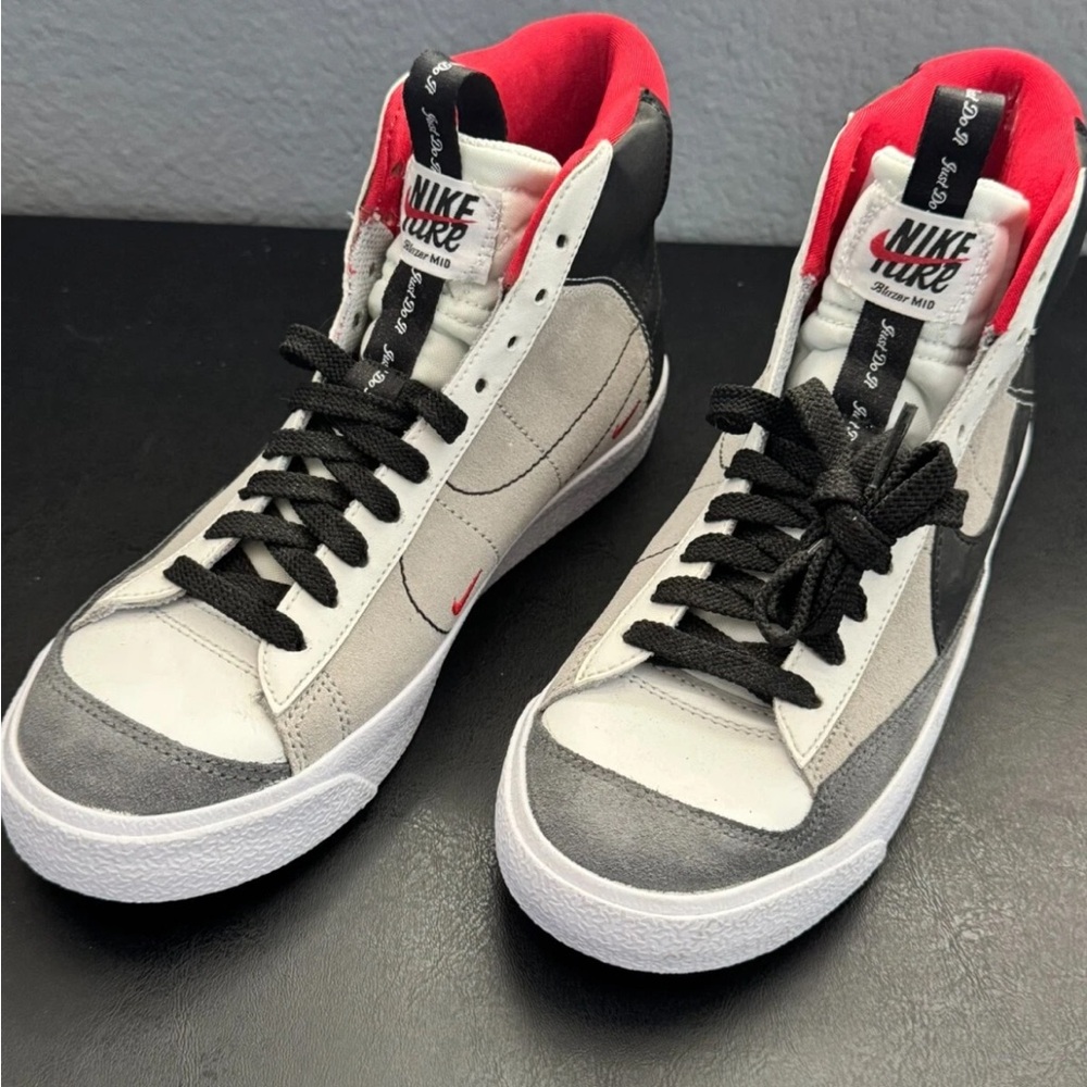 Nike Blazers Gray High-Top Sneakers